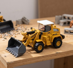 1:70 Wheel Loader Toy Model Construction Bulldozer Vehicle Diecast Replica Gift