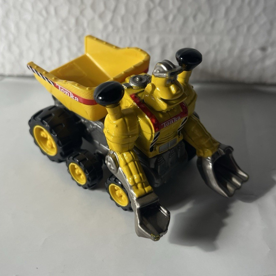 Tonka Dump Truck Toy Vehicle Yellow Black Gray Red Construction