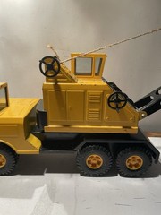 Vtg Nylint Michigan pressed steel shovel crane truck Construction 1950s Ex Cond