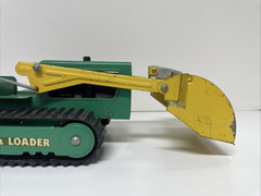 Vintage Tonka Front End Loader Green & Yellow 5» x 12»
