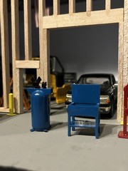 1/50 Scale Shop Kit Tool Box Parts Washer Press Compressor Diorama 3D Print