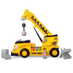Maxx Action 3-N-1 Crane Truck – Large Construction Toy Vehicle with Joystick