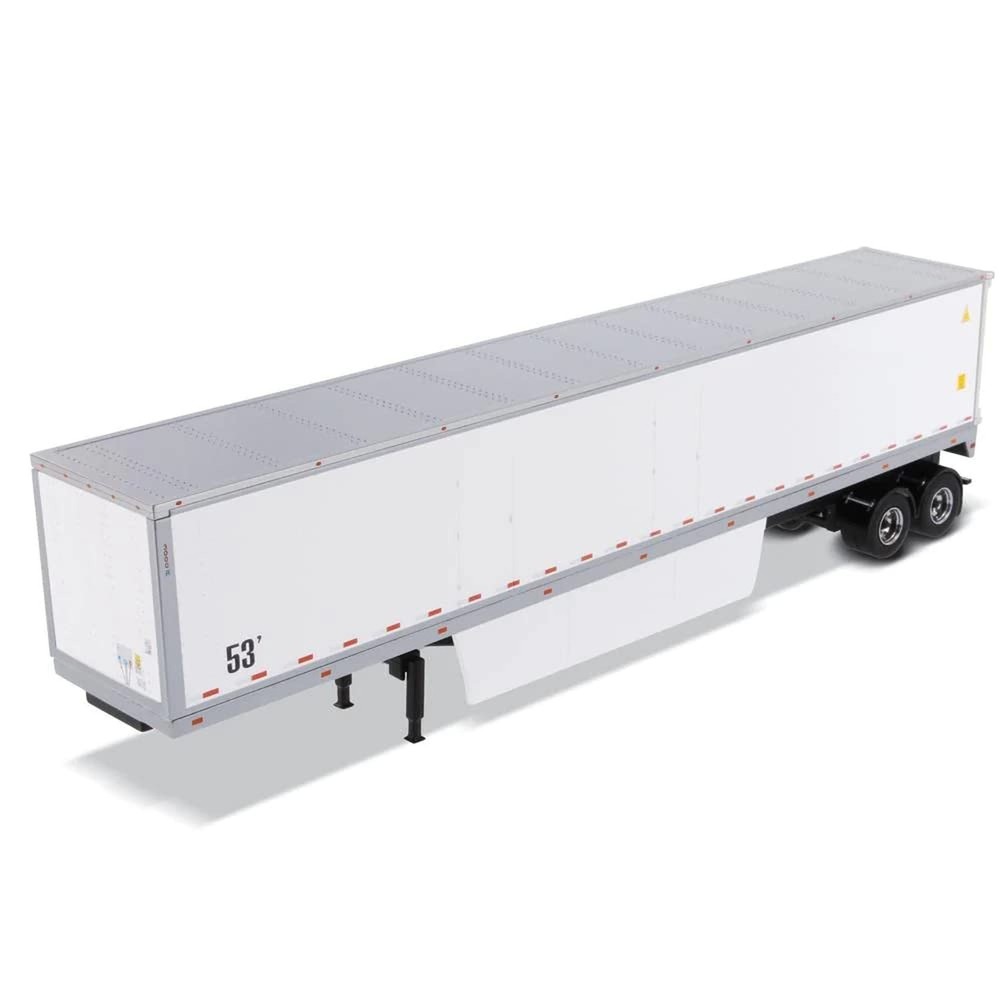 53′ Dry Cargo Van Trailer White Transport Series 1/50 Diecast Model by Diecas…