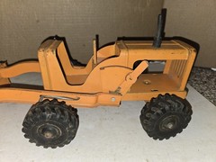 Vintage 50s/60s Marx/Lumar Hi-Lift Loader Toy Tractor,Yellow Orange,Project,Part