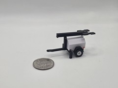 1/64 Scale Posable LED Light Tower in White
