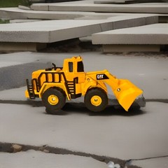 DOZER Funrise Cat Diecast Earthmover Loader 2019 Caterpillar Heavy Equipment 4”