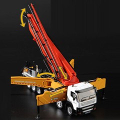 Concrete Pump Truck Toy 1:50 Scale Construction Truck Model Diecast Boys Toys