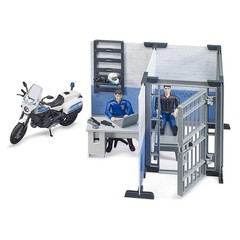 1/16 Bruder Police Station with Police Motorbike 62732