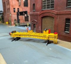 1/87 HO Scale Custom Built Terex Concrete Bridge Screed Paving Machine