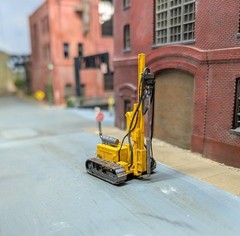 Custom Built 1/87 HO Scale Hydraulic Tracked Drill Rigs. 3D Printed Resin Models