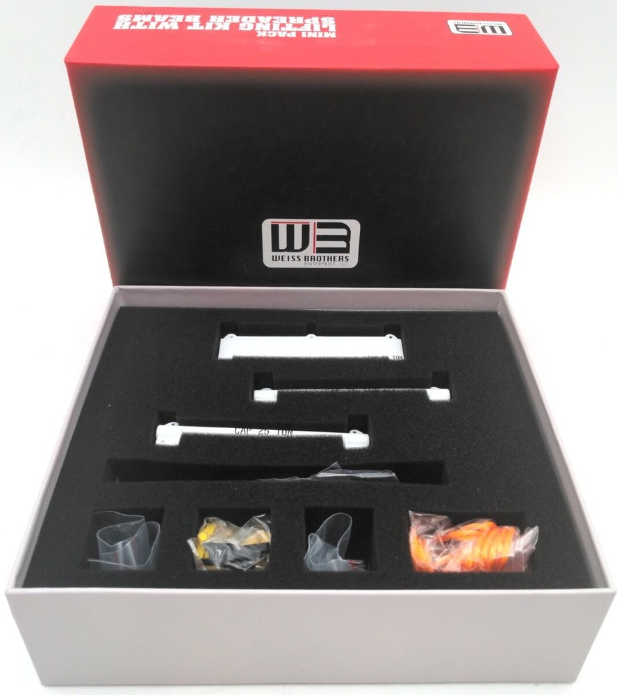 Weiss Brothers 004-2102 1:50 Mini Lifting Kit With Spreader Beams – White