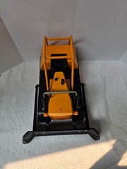 1970 Mighty Tonka T-9 Bulldozer RARE Ochre Orange Pressed Steel Dozer 17″ NM