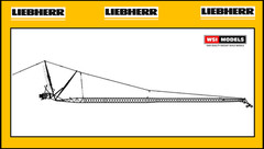 1/50 WSI Liebherr LTM 1500 / 1650 / 1750 Mobile Crane Jib in BLACK – FREE SHIP