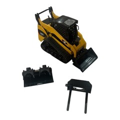 DIECAST MASTERS CAT 299C Compact Track Loader w/ Attachments 1:32 Scale