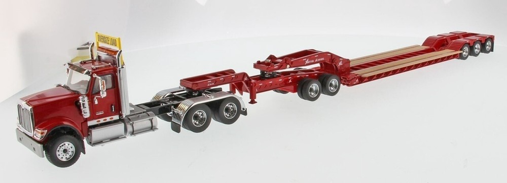 DIECAST MASTERS 71019 International HX520 Tandem Tractor w/Lowboy/Jeep/Stinger