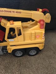 Bruder Tele-Crane TC-4500 Construction Toy Truck Germany Preowned *Missing Hook*