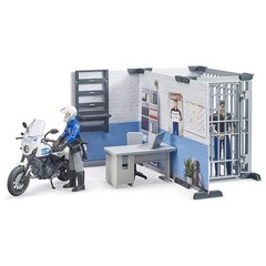 1/16 Bruder Police Station with Police Motorbike 62732