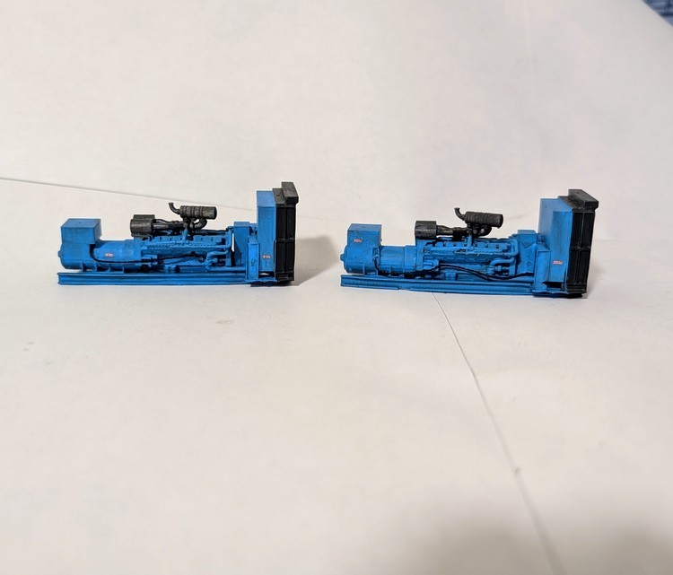 Custom Built 1/87 HO Scale Industrial Diesel Generator. 3D Printed Resin Models