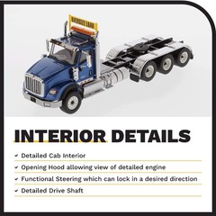Diecast Masters 1:50 Scale International HX620 SBFA Day Cab Tridem Tractor | …
