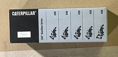 NEW NZG CAT Silver 416 Backhoe Loader Limited Edition 1:50 Scale