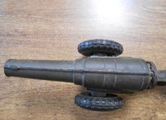 Vintage All Original Cast Iron Premier Toy Cannon Approx. 10 x 4 Inches