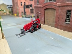 1/87 HO Scale Custom Built Xtreme Telehandler. 3D Printed Resin Model