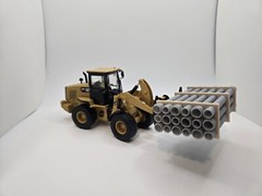 1/50 Scale 12″ Gray Pipe Trailer Load/Diorama Accessory