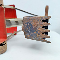 Antique Keystone Ride Em Steam Shovel Pressed Steel Ride On Toy 1920s 1930s