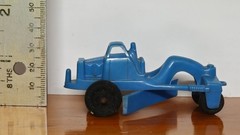 Manoil Hard Plastic Grader Construction Vehicle, P11 Rubber Wheels