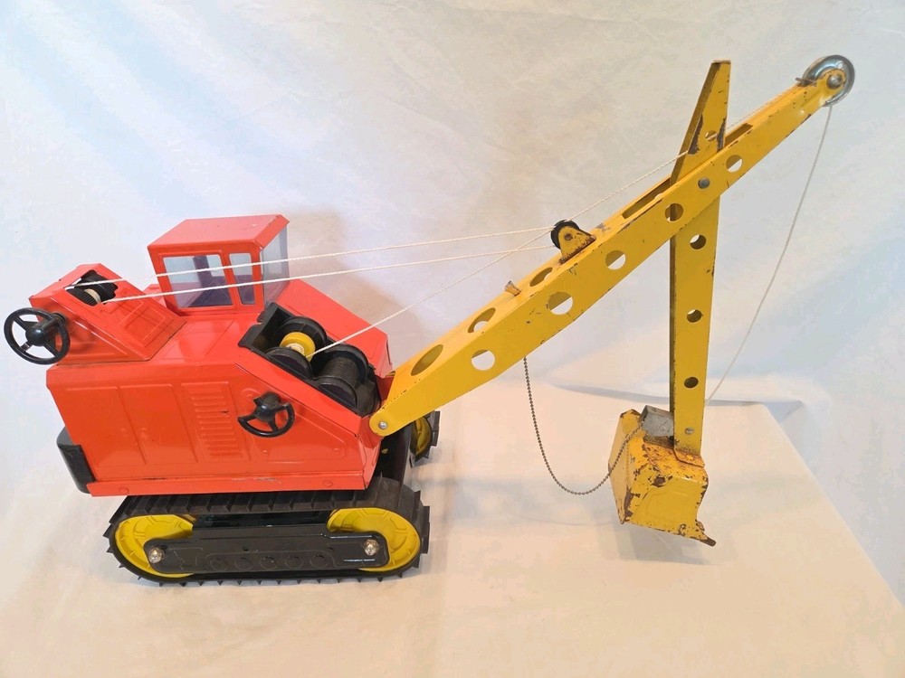 Rare Vintage Nylint Shovel Excavator Pressed Steel Toy 1960’s, Very Goood Condit