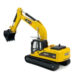 Excavator Toy Construction Equipment Model Diecast Boys Toys Kids Gifts Yellow