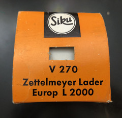 Siku #V 270 Zettelmeyer Lader L 2000 Wheel Loader Diecast Model Boxed – Rare
