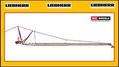 1/50 WSI Liebherr LTM 1500 / 1650 / 1750 Mobile Crane Jib in RED – FREE SHIPPING