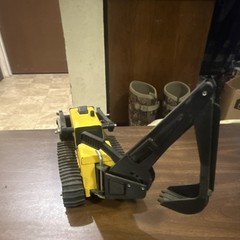 Tonka Excavator Construction Vehicle Yellow Black Plastic Metal Toy