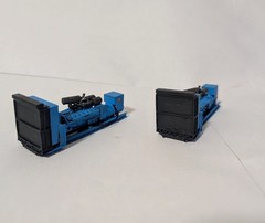 Custom Built 1/87 HO Scale Industrial Diesel Generator. 3D Printed Resin Models