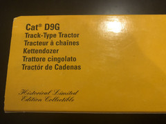 Conrad #2874 CAT Caterpillar D9G Tractor Dozer Metal Tracks – 1:50 – Limited Ed.