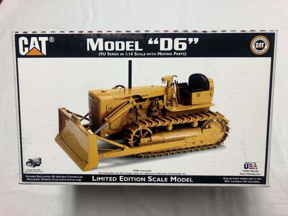 Riecke Caterpillar Cat Model D6 9U Dozer ~ CCM ACMOC ~ 2003 ~ NEW