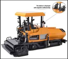Die Cast 1:40 Scale Crawler Road Asphalt Paver Construction Replica Model Yellow