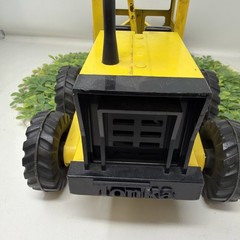 Vintage 1960s Tonka Yellow Road Grader Rolled Pressed Steel 17″