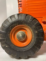 Vintage 1949 DOEPKE Adams Motor Road Grader Pressed Steel Model Diesel Orange