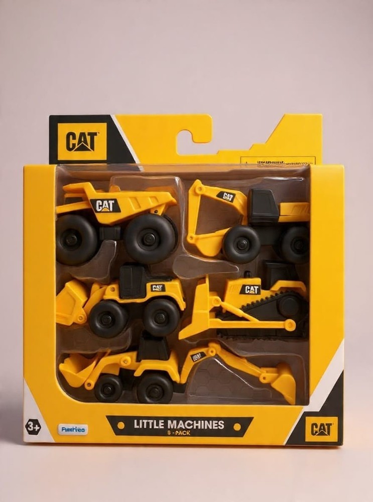 CAT Construction Toys, Little Machines 5pk Truck Toy Set, 5 Piece set