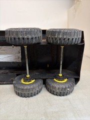 Vintage 1960s NY-LINT Toy Truck Michigan Equipment Crane Metal Pressed Steel