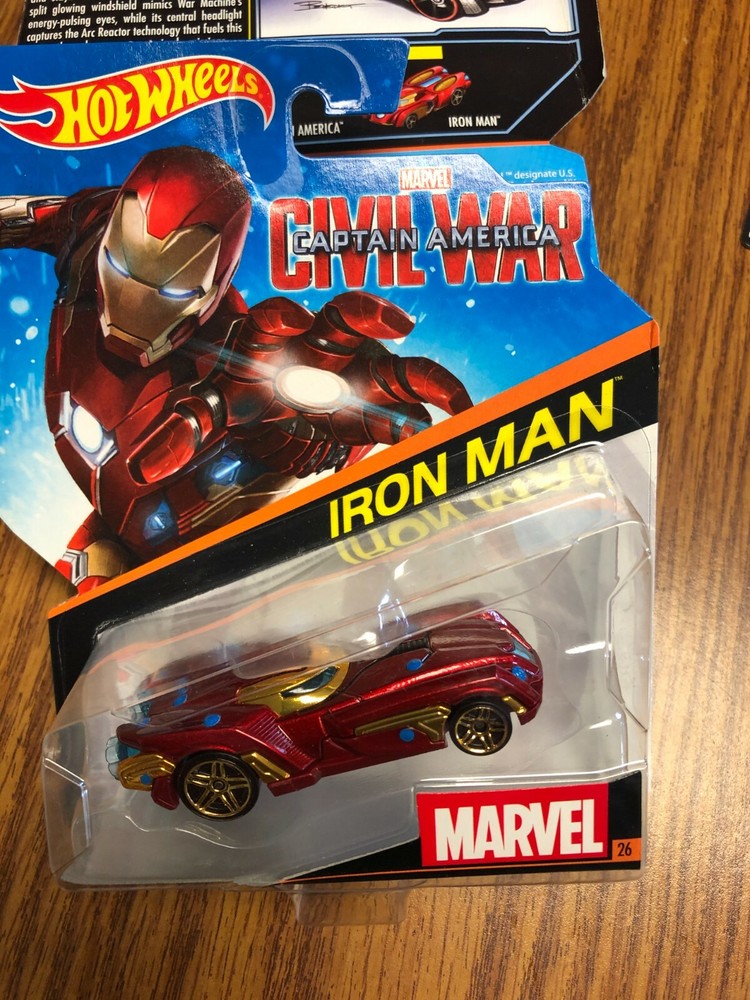 Hot Wheels Marvel Civil War Die Cast Collectible #26 «IRON MAN»