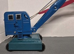 VTG Soviet-Era AZLK Large Metal Toy Excavator NOS W/ Original Box/Papers C Notes