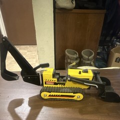 Tonka Excavator Construction Vehicle Yellow Black Plastic Metal Toy