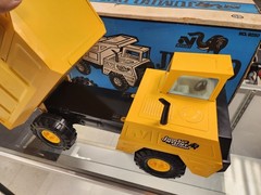 Vintage Nylint Jumbo Dump Truck Pressed Steel Yellow #9250 With Original Box!!