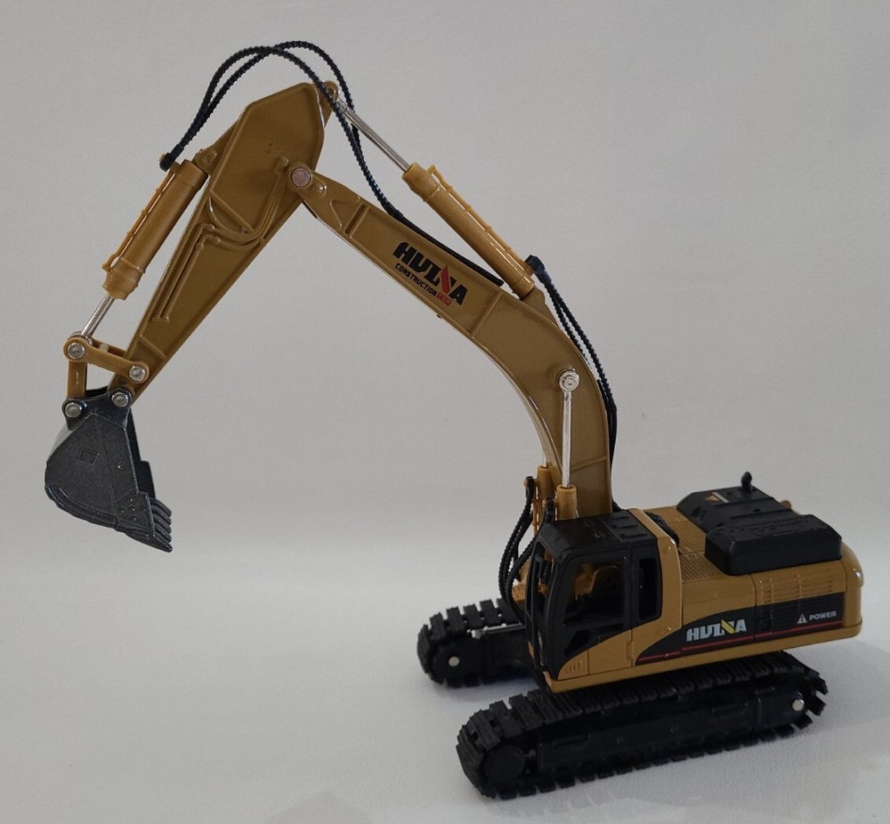 Hulna Exavator Construction Top Truck Toy Diecast Metal 7.5″ long Read⬇️