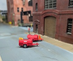 Custom Built Set Of 1/87 HO Scale Air Compressor Trailers. 3D Printed Models