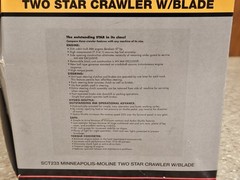 Minneapolis-Moline Two Star Crawler W/ Blade SpecCast 1/16 scale Collectible NIB
