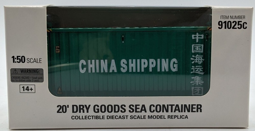 DieCast Masters 91025C 1:50 China Shipping 20′ Dry Goods Shipping Container